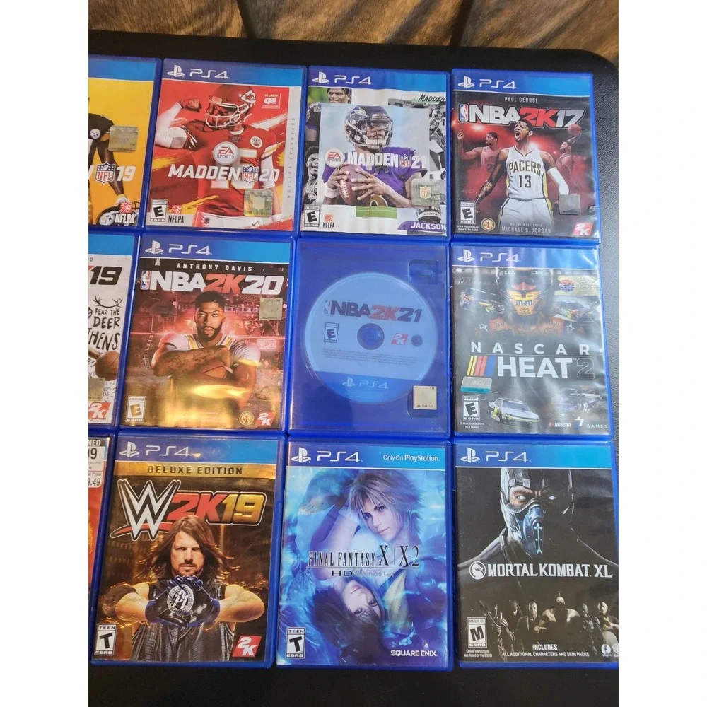 PS4 Game Lot 17 Games Red Dead Redemption 2 Madden NBA 2K Mortal Kombat XL PS4